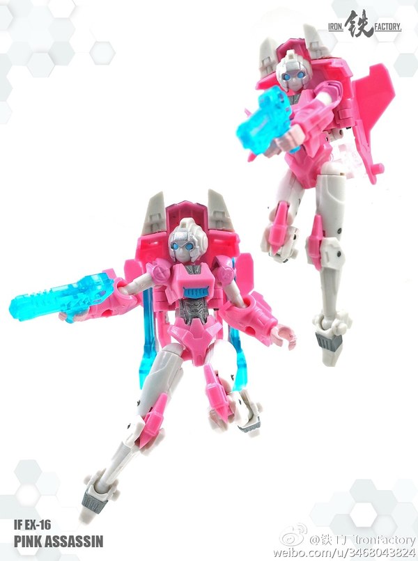 Iron Factory EX 16 Pink Assassin Unofficial Legends Scale IDW Style Arcee Color Photos  (3 of 9)